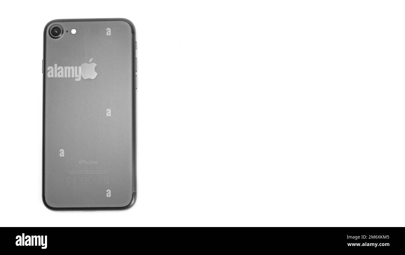 Apple iphone7 Black and White Stock Photos & Images Alamy
