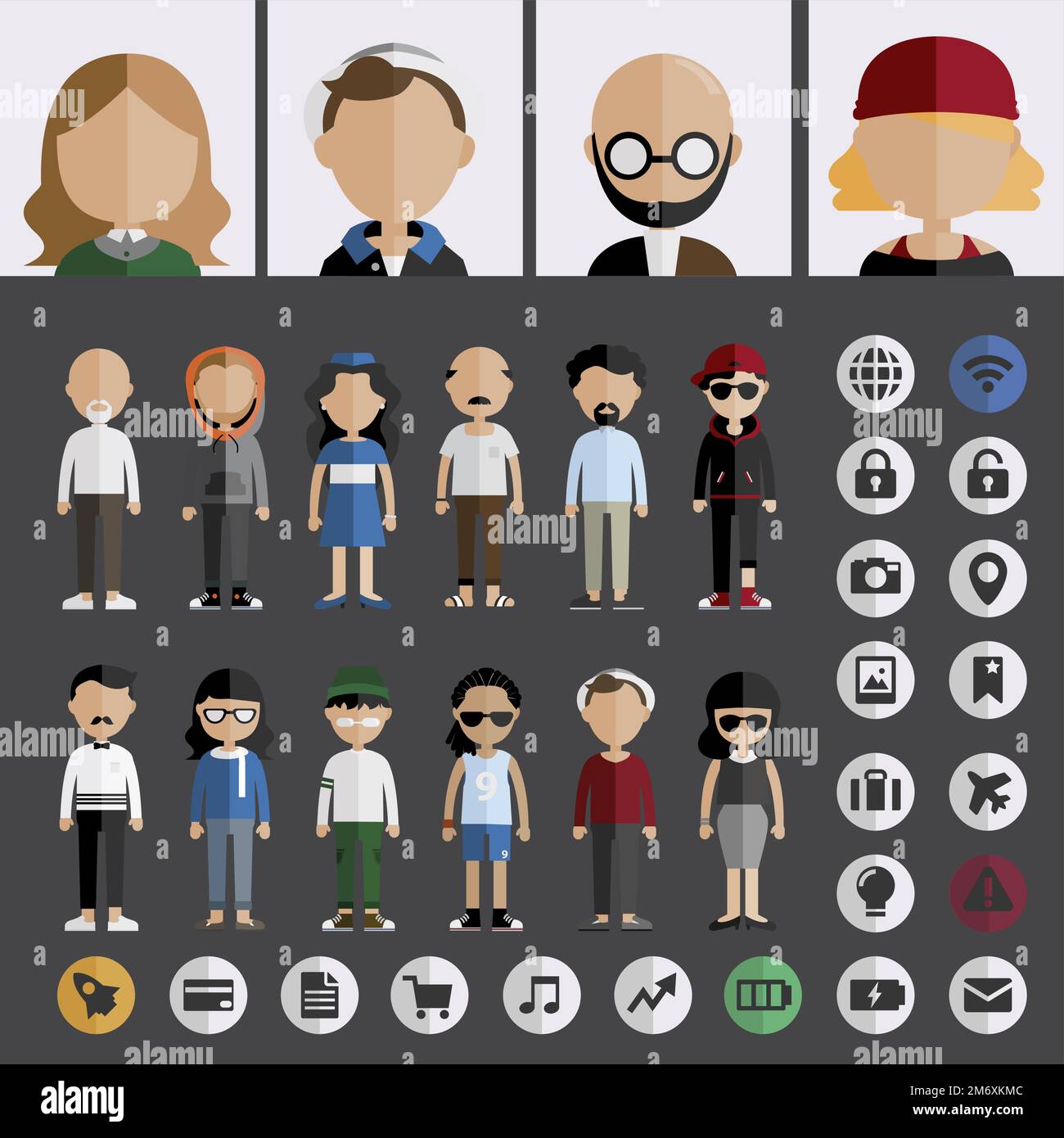 Illustration of diverse people Stock Vector Image & Art - Alamy