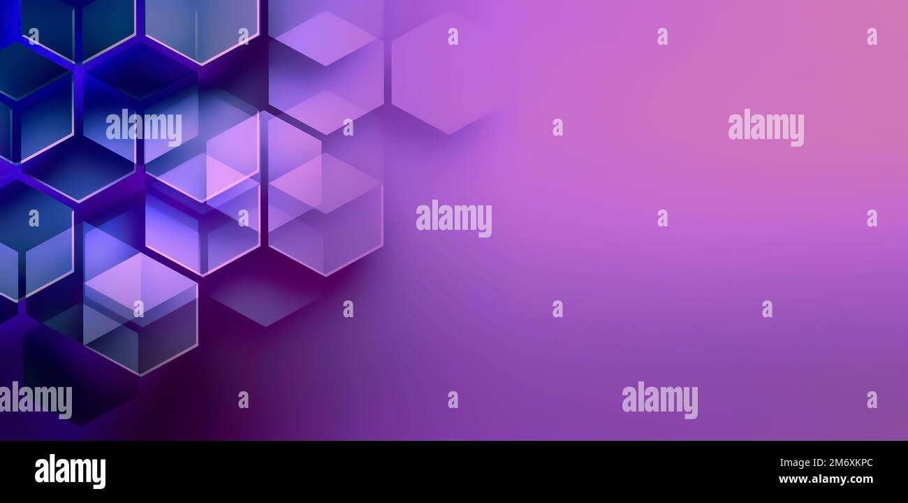 Abstract Background with Hexagons Stock Photo - Alamy
