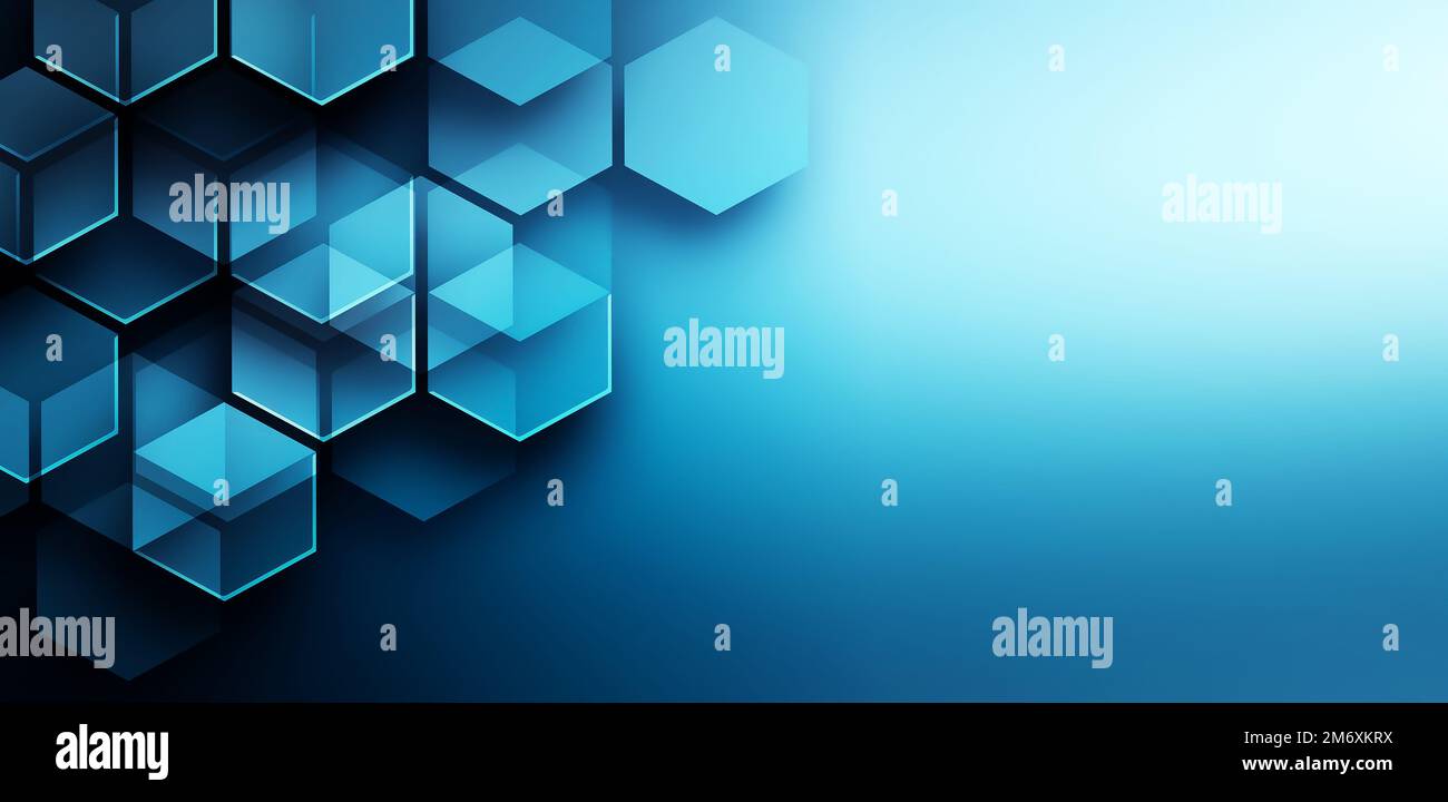 Abstract Background with Hexagons Stock Photo - Alamy