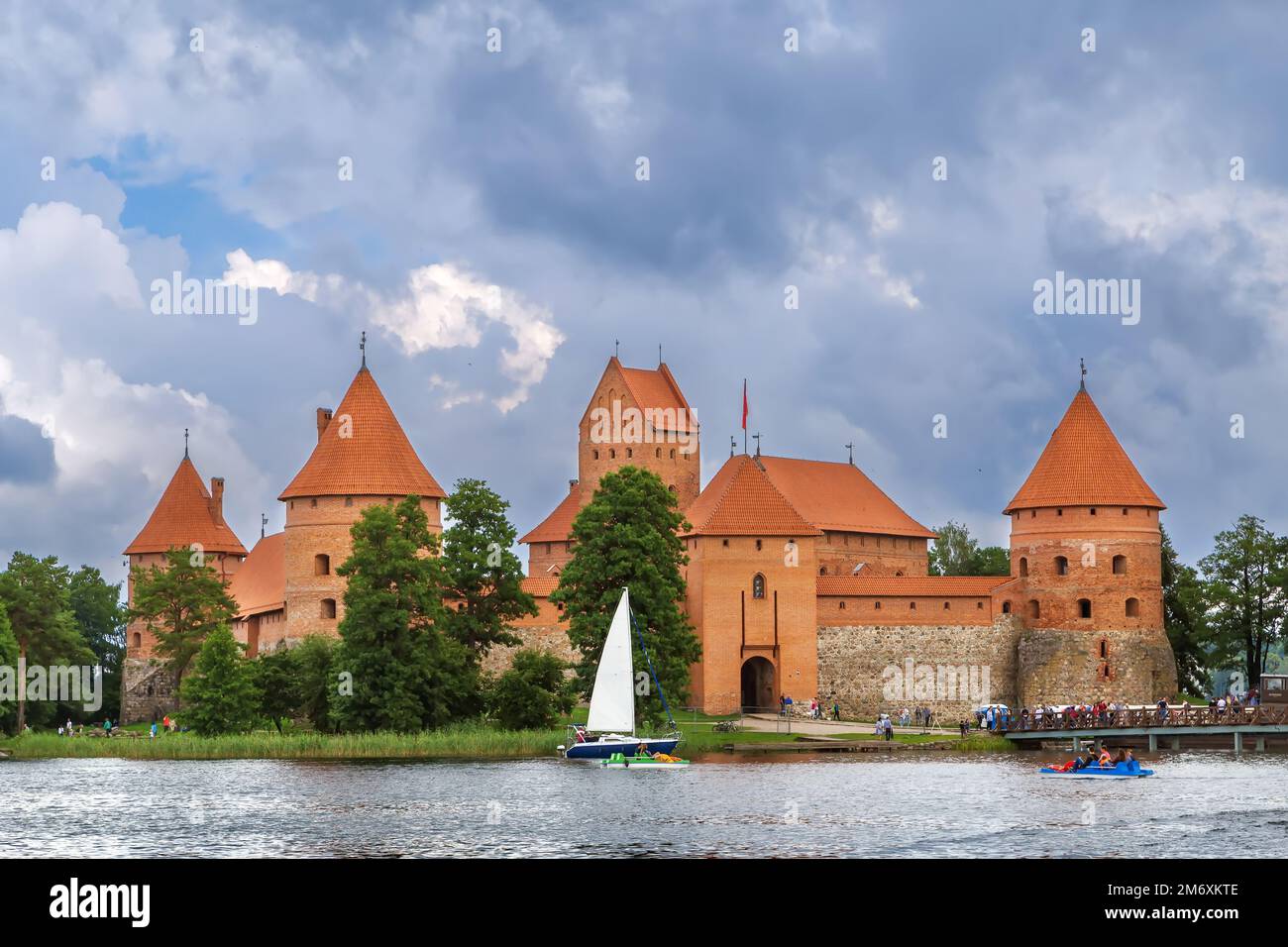 Trakai Island Castle, Lithuania Stock Photo
