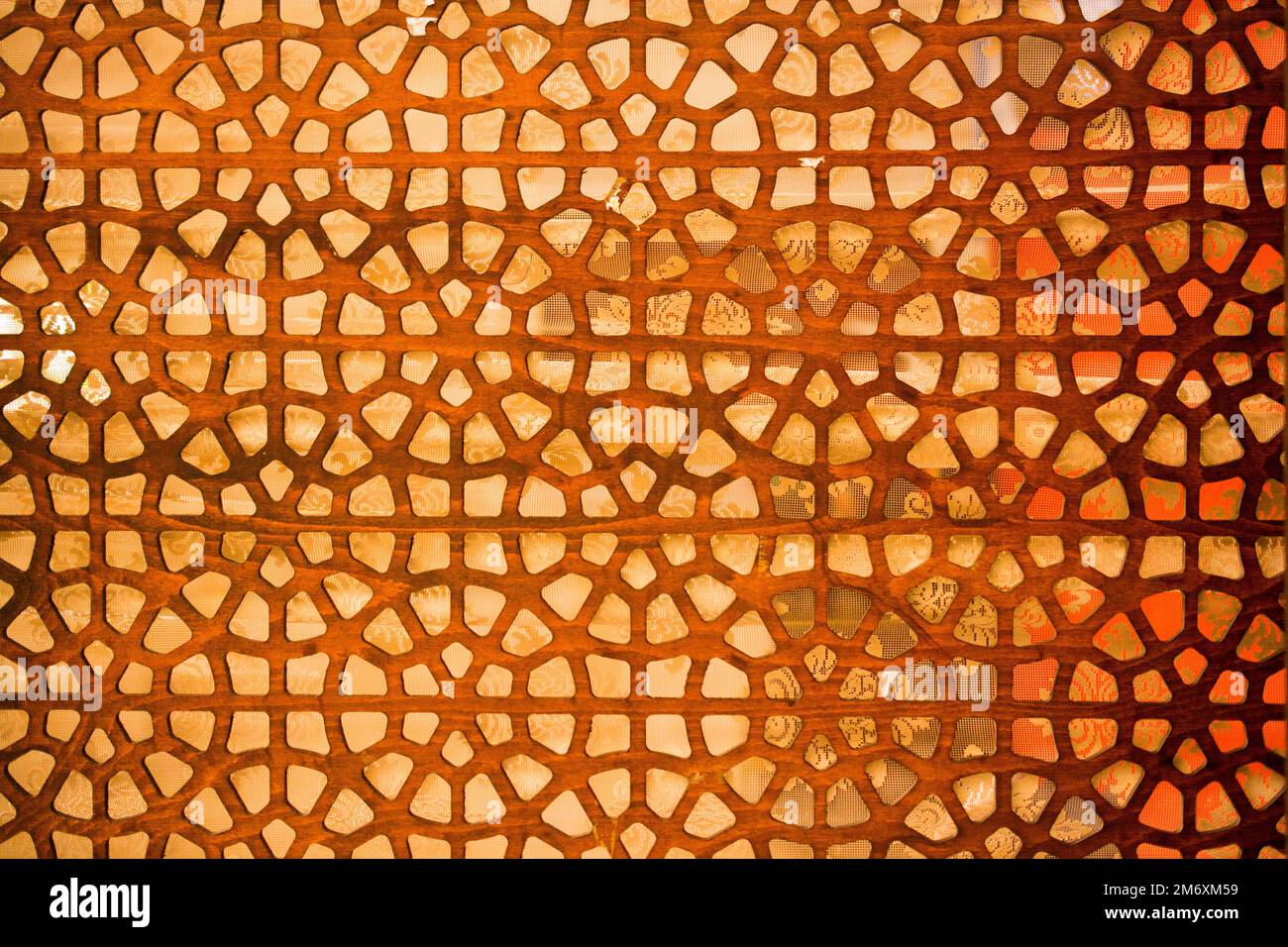 Ottoman Turkish  art with geometric patterns Stock Photo