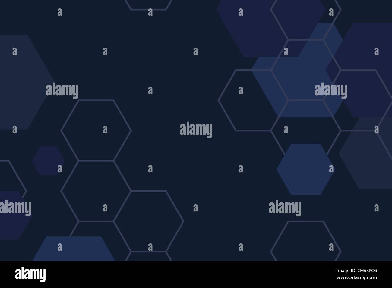 Blue hexagon geometric pattern background vector Stock Vector Image