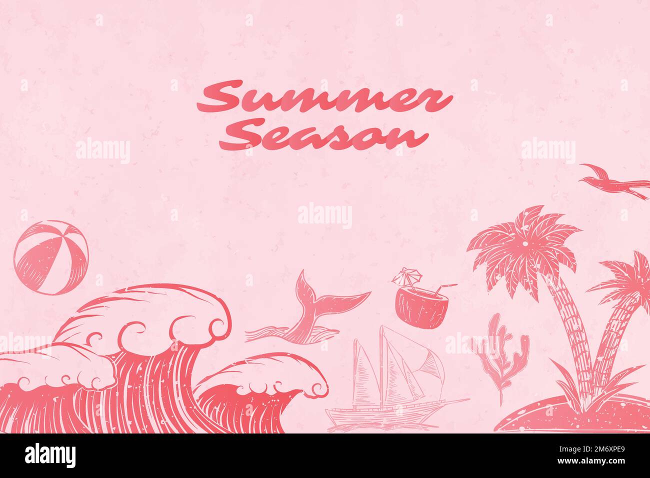 Summer themed border background vector Stock Vector Image & Art - Alamy