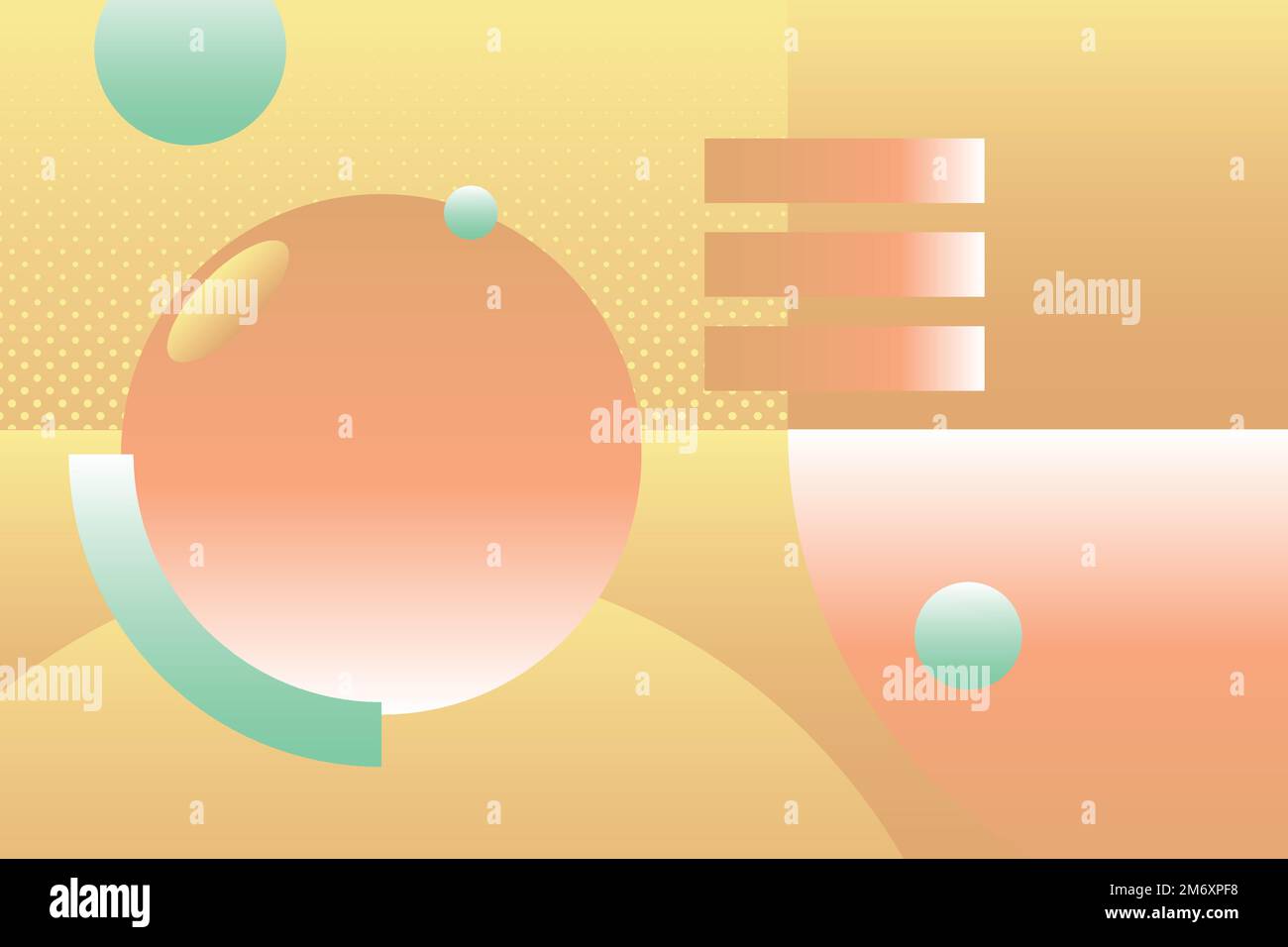 Yellow geometric abstract patterned background vector Stock Vector