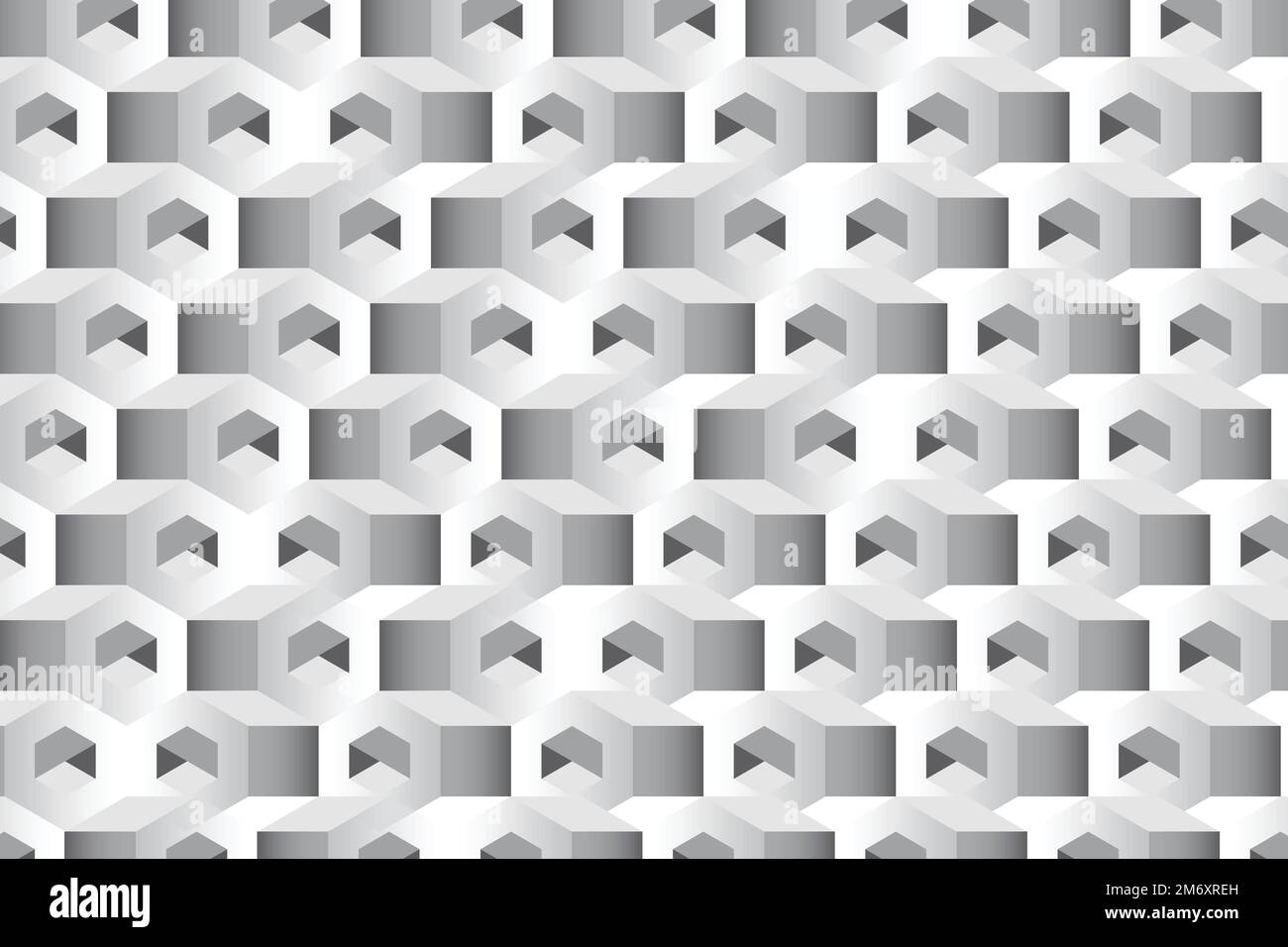 3D gray hexagonal patterned background vector Stock Vector