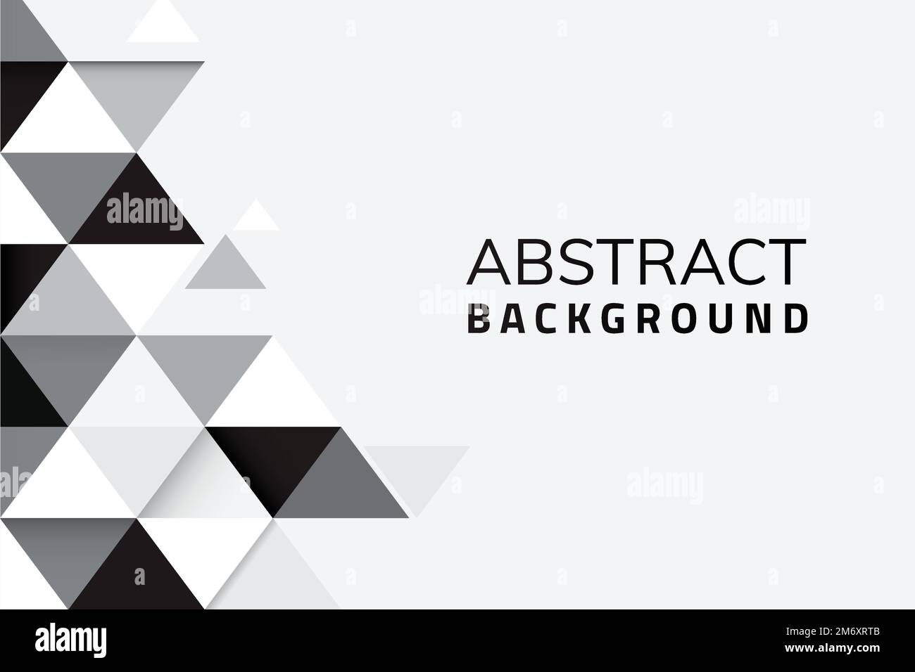 Abstract black and white geometric background vector Stock Vector
