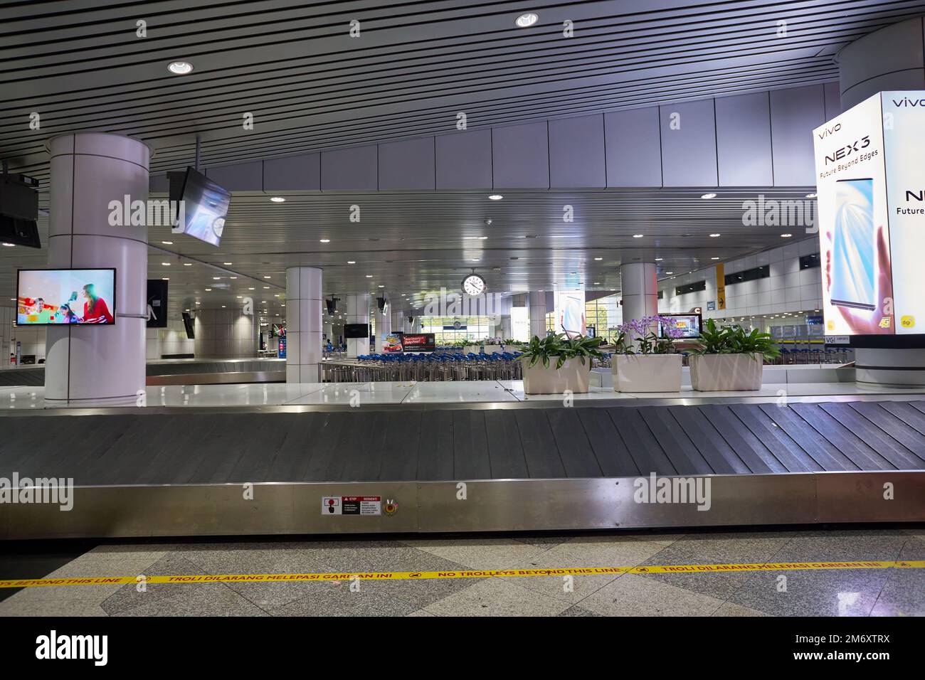 KUALA LUMPUR, MALAYSIA CIRCA JANUARY, 2020 baggage reclaim area at