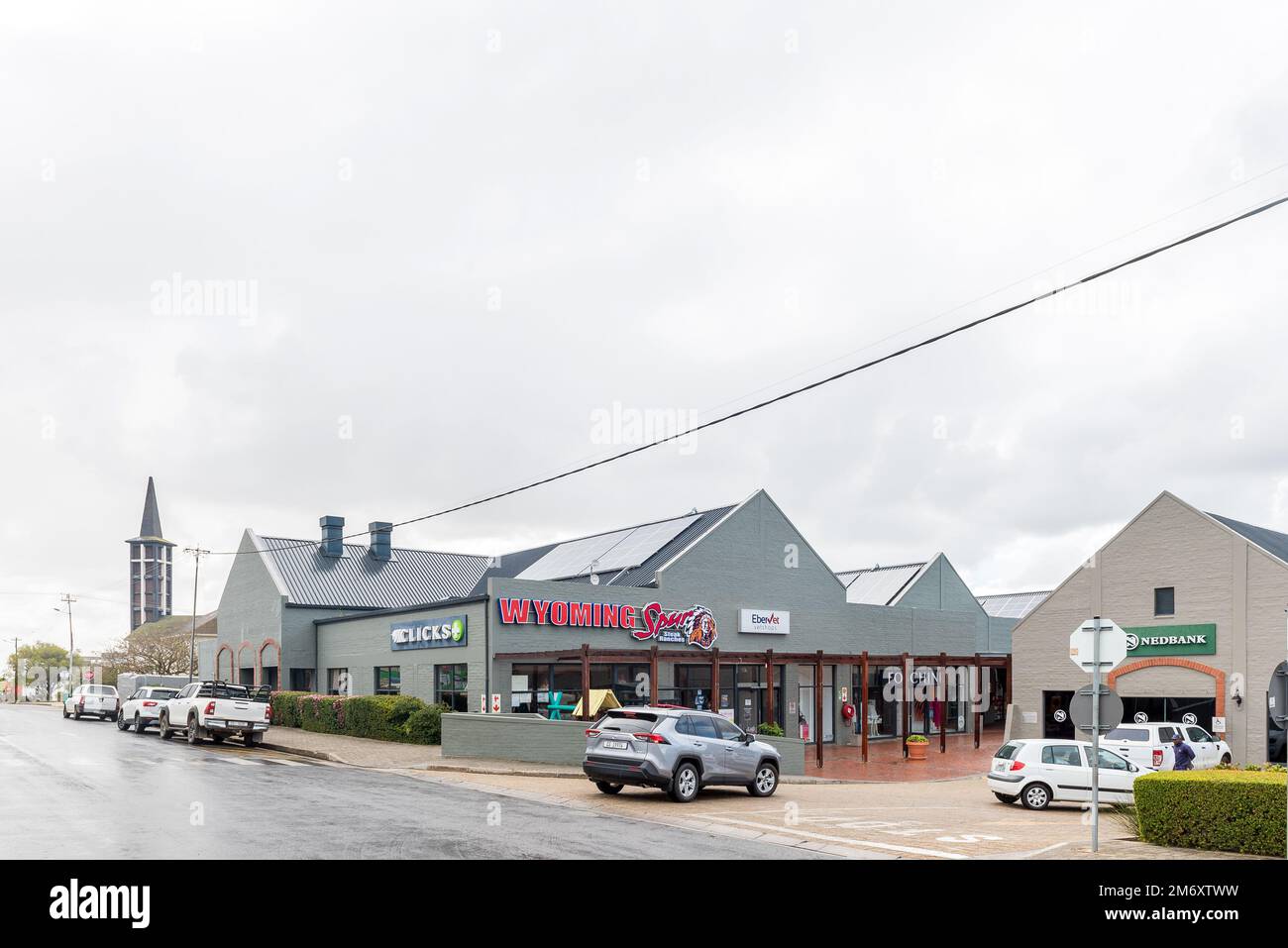 Bredasdorp, South Africa Sep 23, 2022 A street scene, with the