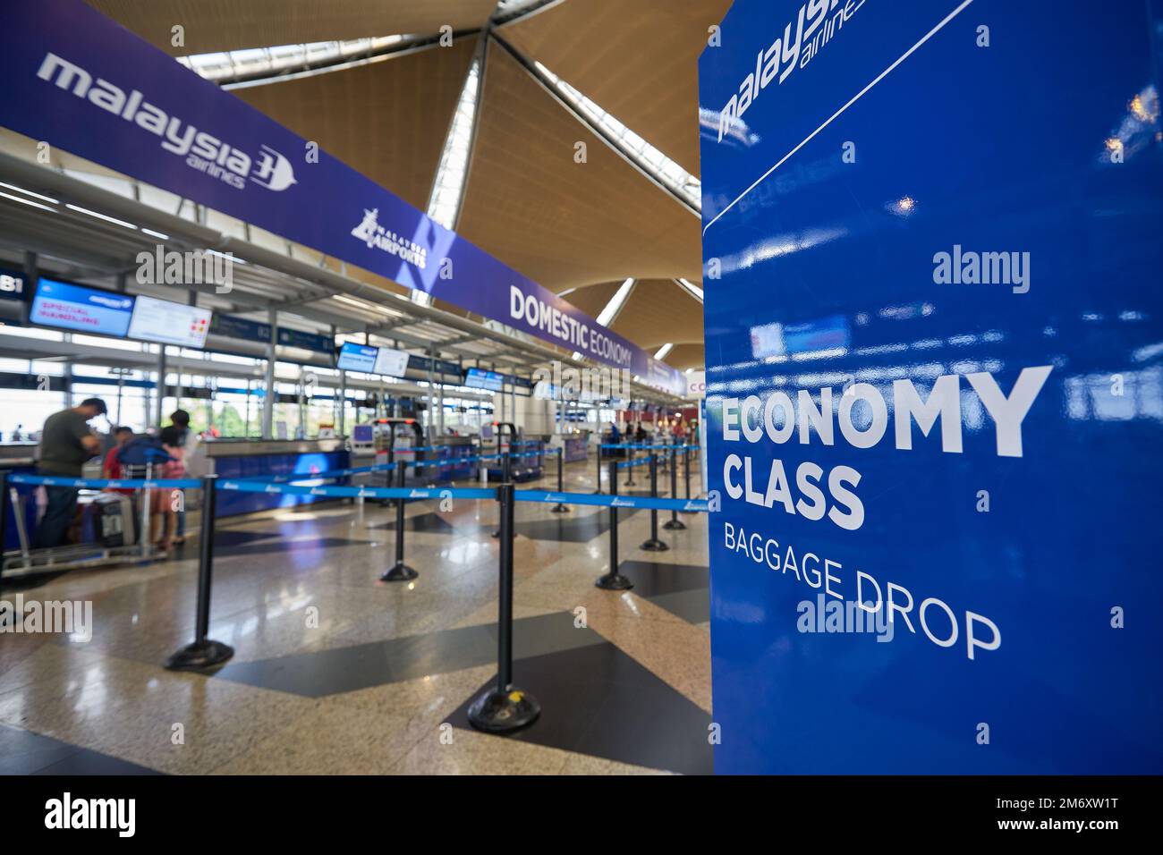 KUALA LUMPUR, MALAYSIA CIRCA JANUARY, 2020 economy class baggage