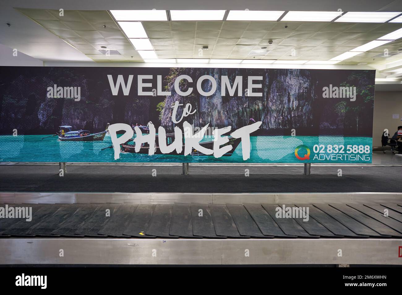 PHUKET, THAILAND CIRCA JANUARY, 2020 baggage claim area in Phuket