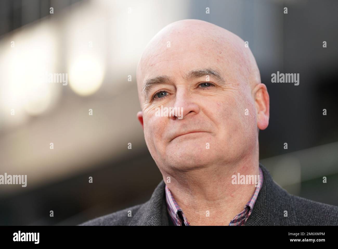 Mick Lynch, general secretary of the Rail, Maritime and Transport union ...