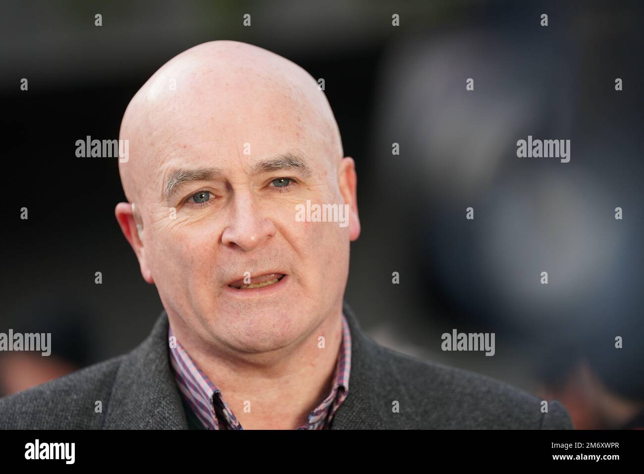 Mick Lynch, general secretary of the Rail, Maritime and Transport union ...