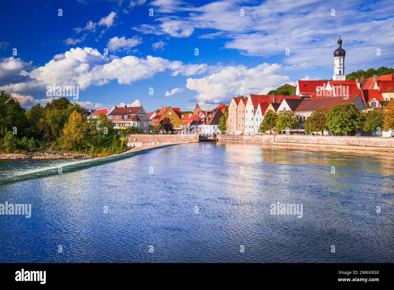 Lech Promenade Lech promenade landsberg am lech hi-res stock photography and images ...