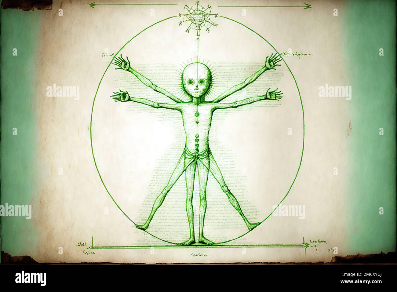 Virtruvian man leonardo da vinci hires stock photography and images