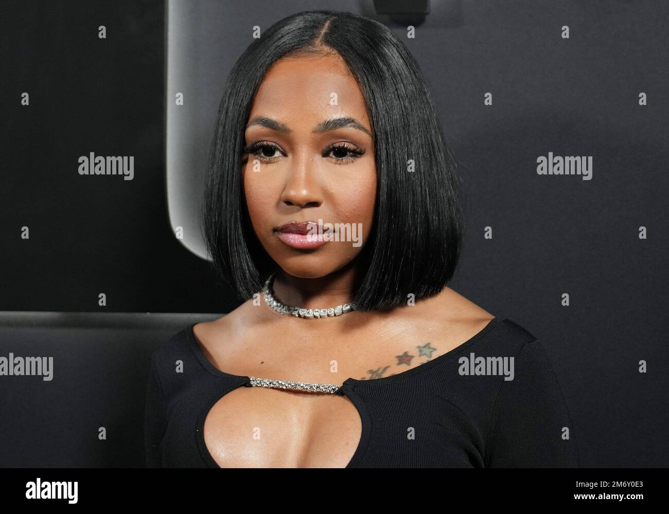 Los Angeles, USA. 05th Jan, 2025. Caresha Brownlee arrives at the Starz