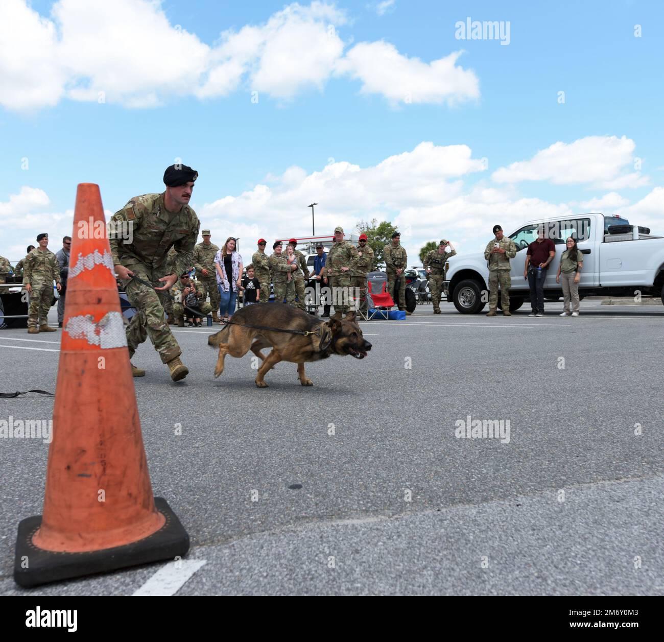 Military working dog handler hi-res stock photography and