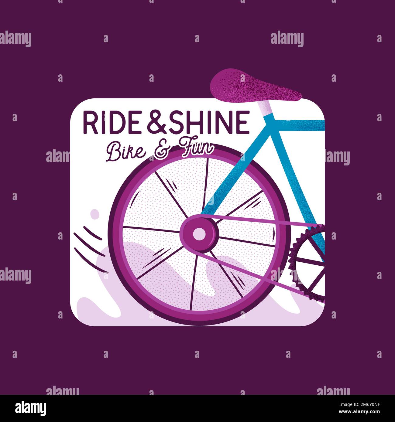 Flat style illustration of graphic printed logo and t shirt design