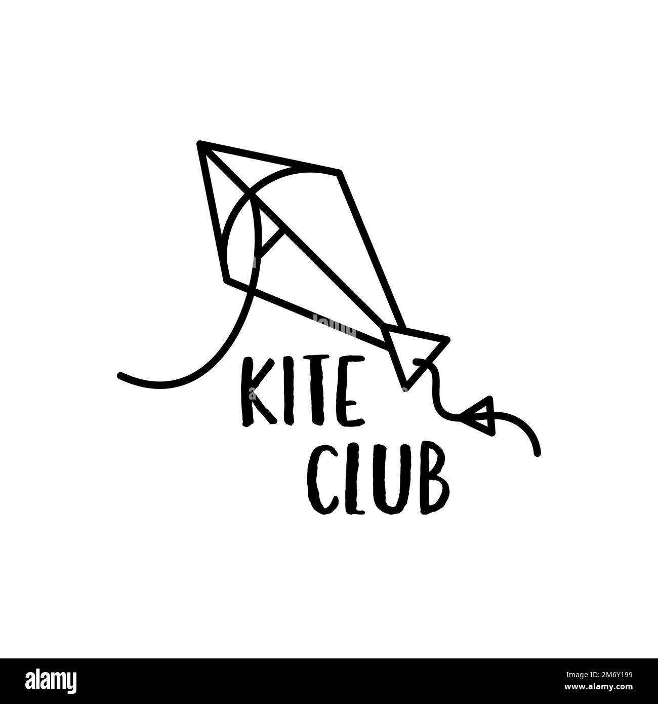Kite club logo design Stock Photo Alamy