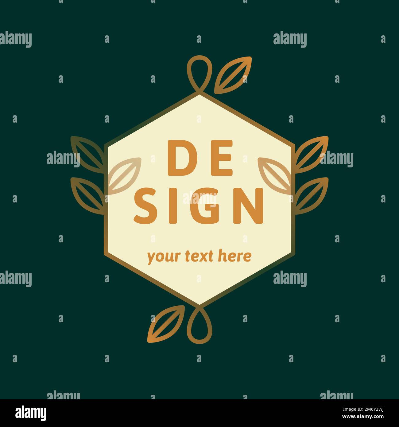 Pentagon shaped badge on a black background vector Stock Vector
