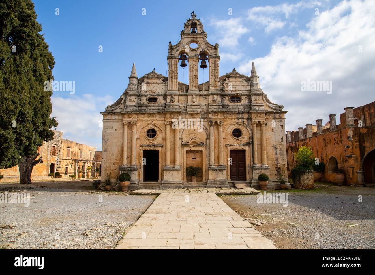 Arcadi Monastery Crete Greece - Stock Image