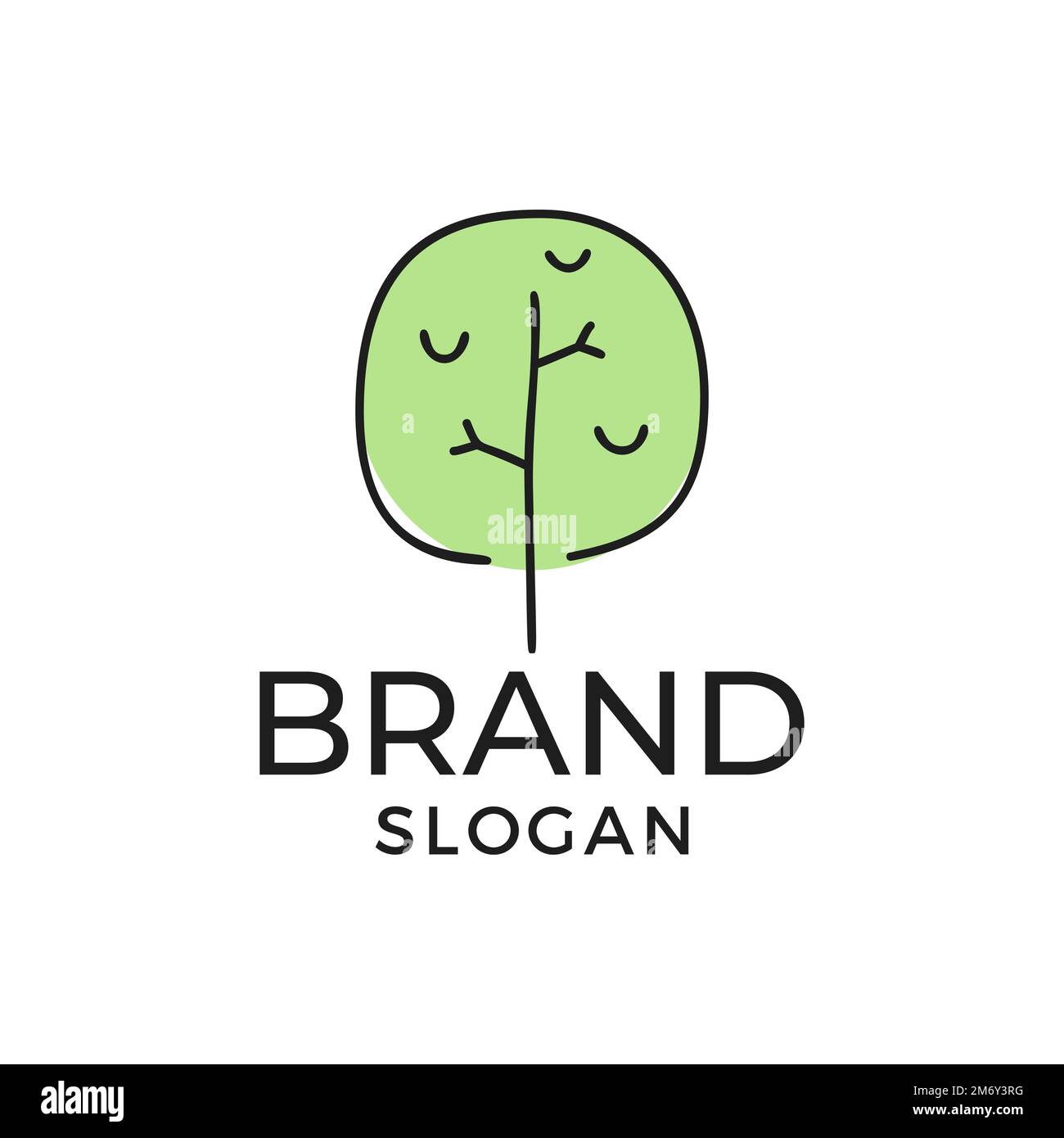 Vector icon of green tree Stock Vector Image & Art - Alamy