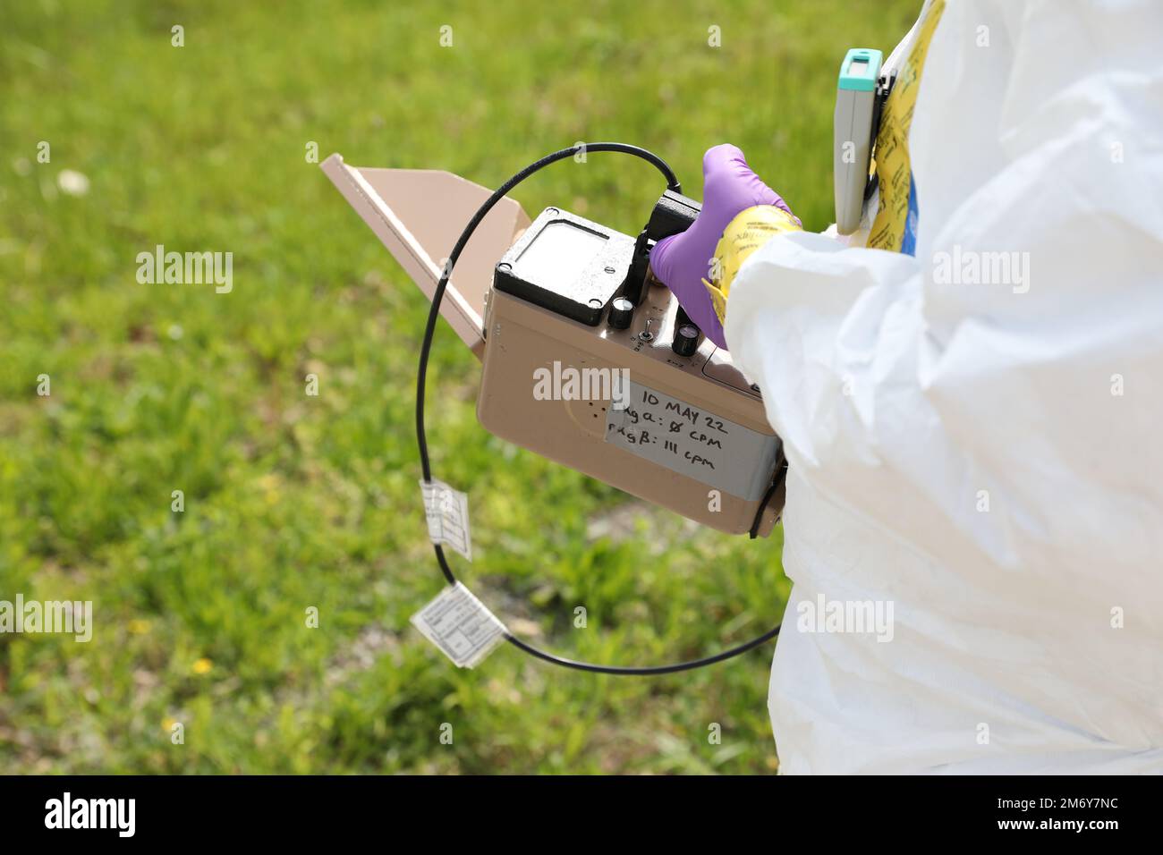 Airmen assigned to the air force radiation assessment team surveyed the