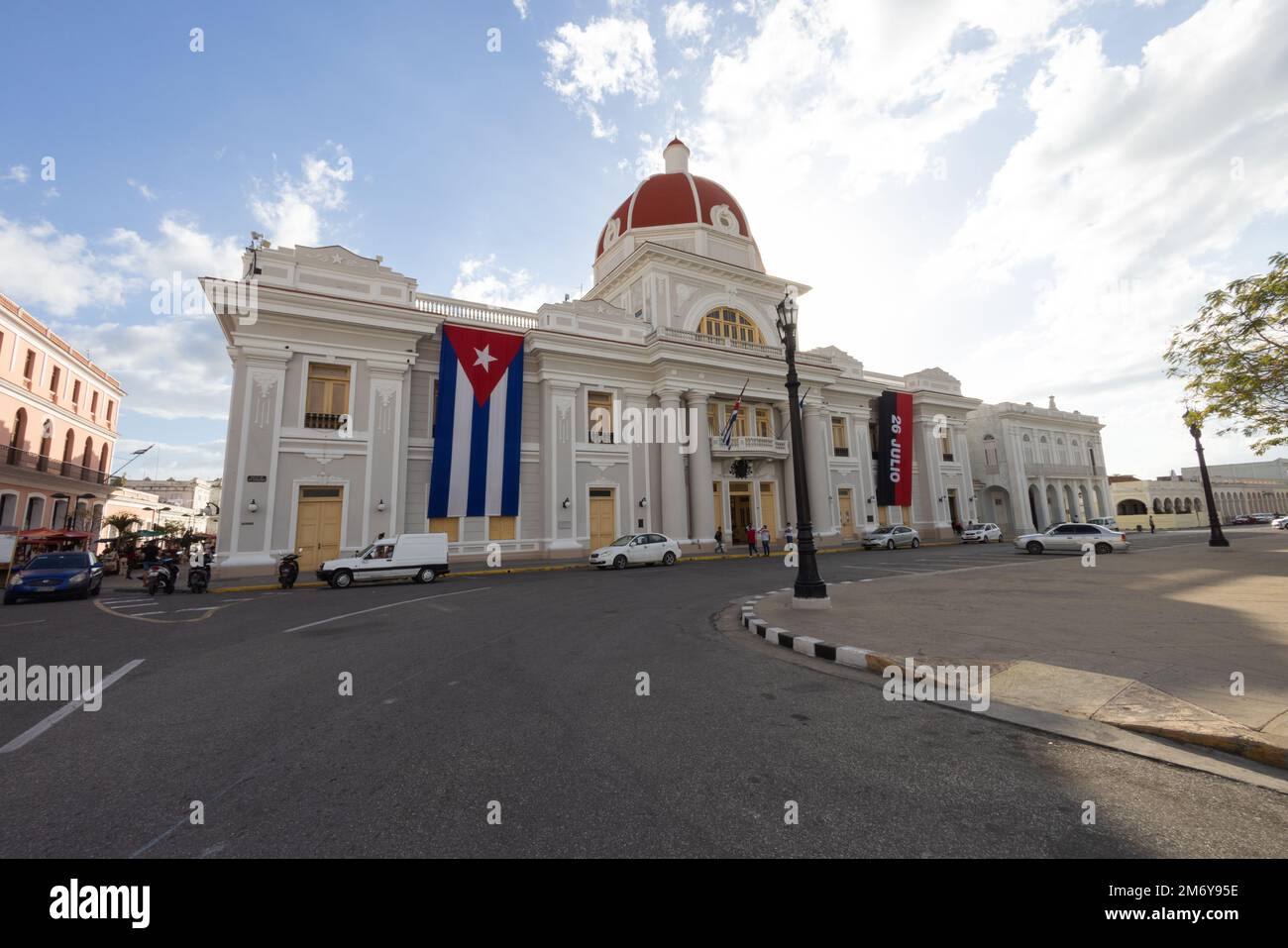 Palacio de Gobierno, Government Palace on Plaza de Armas, Cienfuegos, Cuba Stock Photo