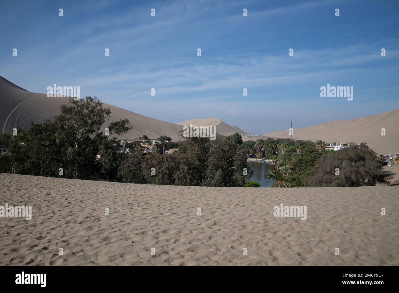 Huacachina oasis in Ica desert Peru Stock Photo - Alamy