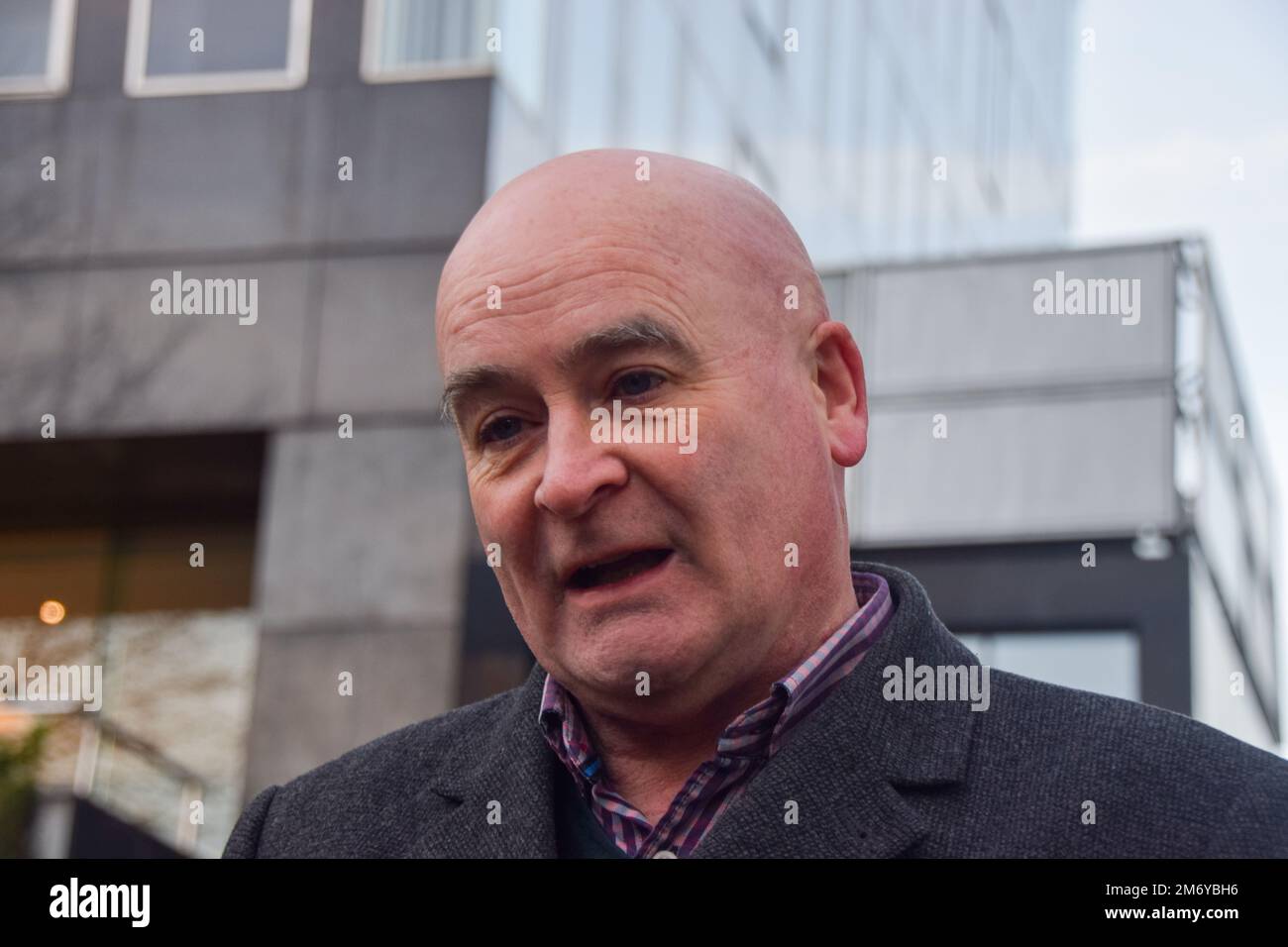 Mick Cheff Rmt London, UK. 6th January 2023. RMT (Rail, Maritime and Transport workers ...