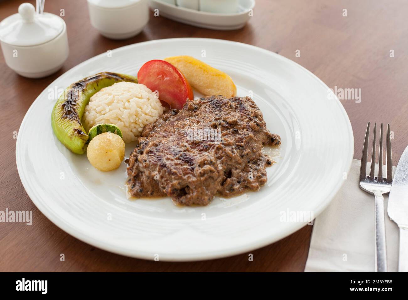 Meat Plus Rice Roasted meat rice hi-res stock photography and images - Alamy