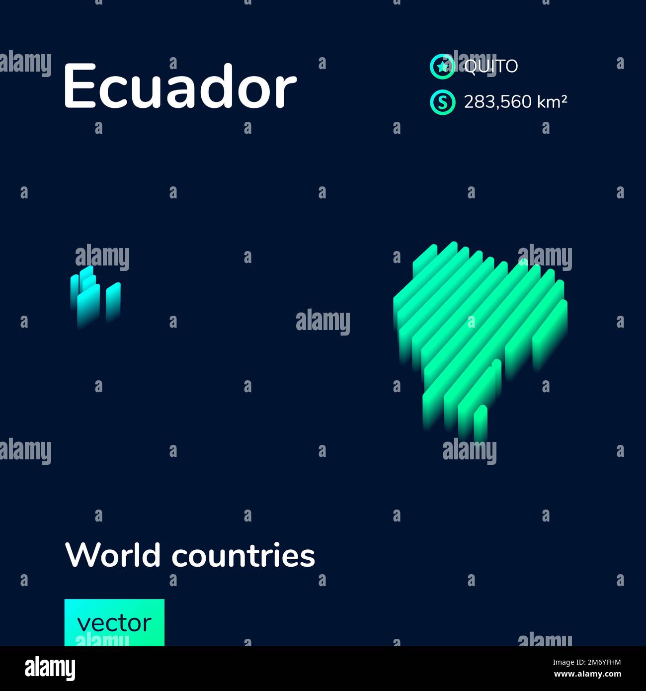 Map ecuador Stock Vector Images Alamy