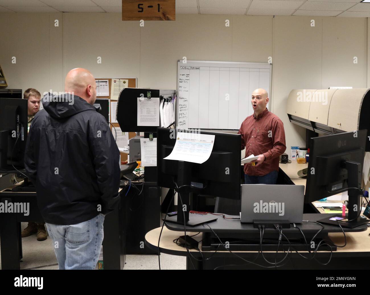 Brian Russell, right, safety and occupational health specialist, 88th ...