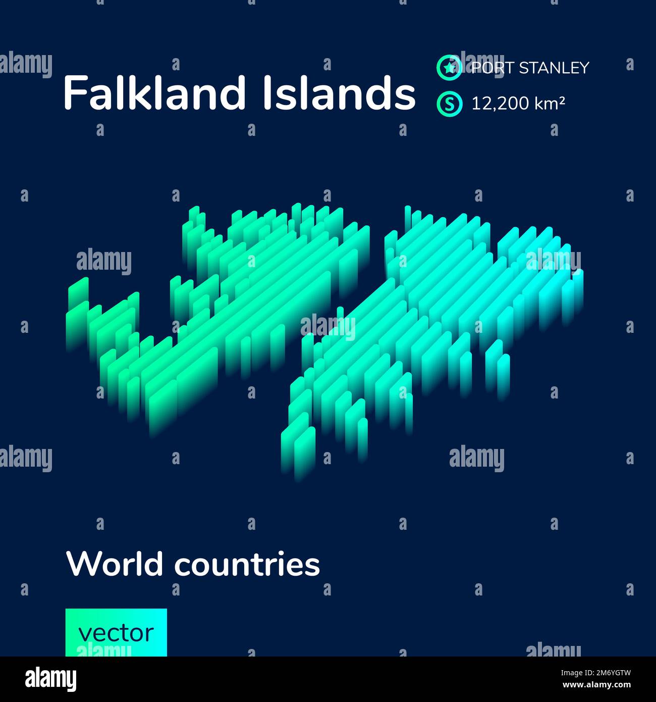 https://c8.alamy.com/comp/2M6YGTW/falkland-islands-3d-map-stylized-striped-neon-digital-isometric-vector-map-of-falkland-islands-is-in-green-and-mint-colors-on-the-dark-blue-2M6YGTW.jpg
