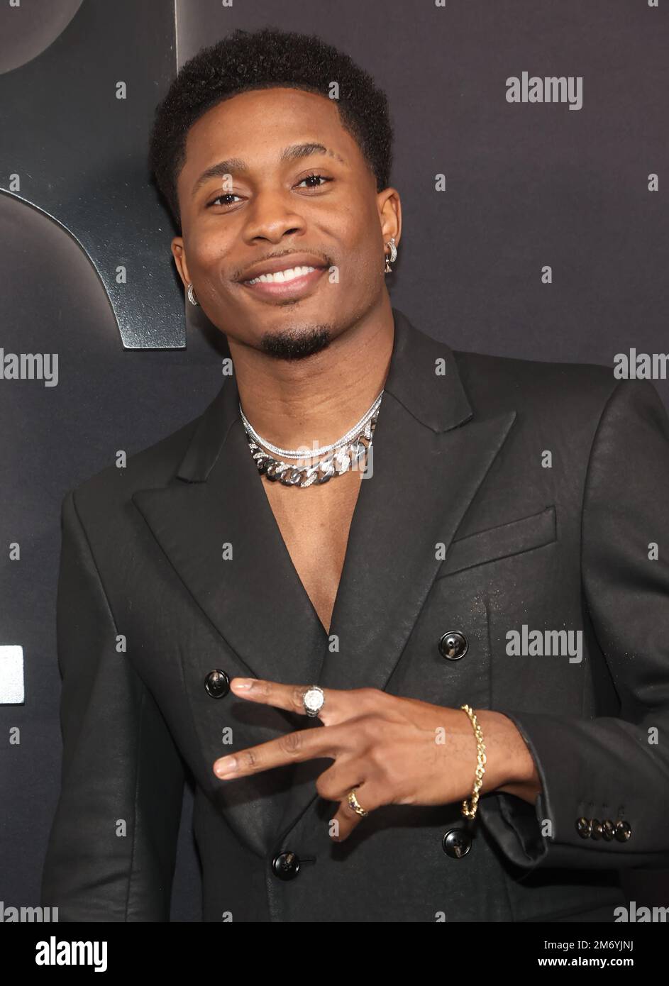Hollywood, Ca. 5th Jan, 2023. Da'Vinchi at the season 2 premiere of BMF ...