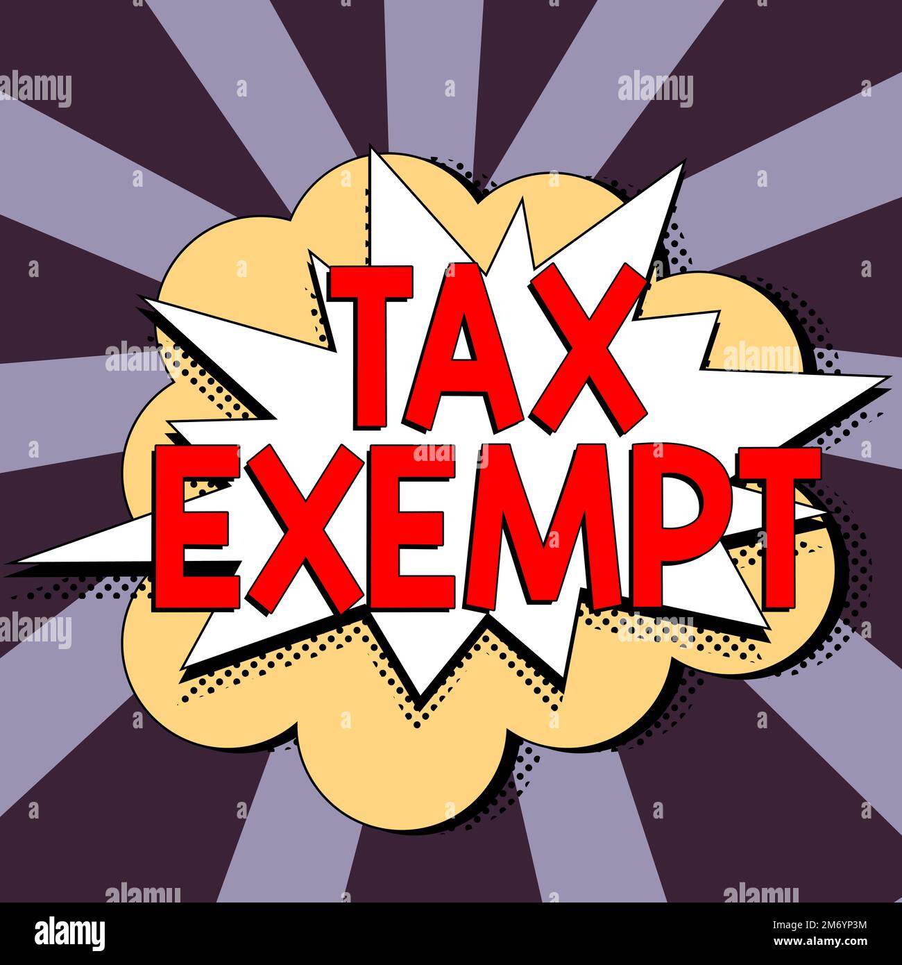 Text Sign Showing Tax Exempt Concept Meaning Income Or Transactions