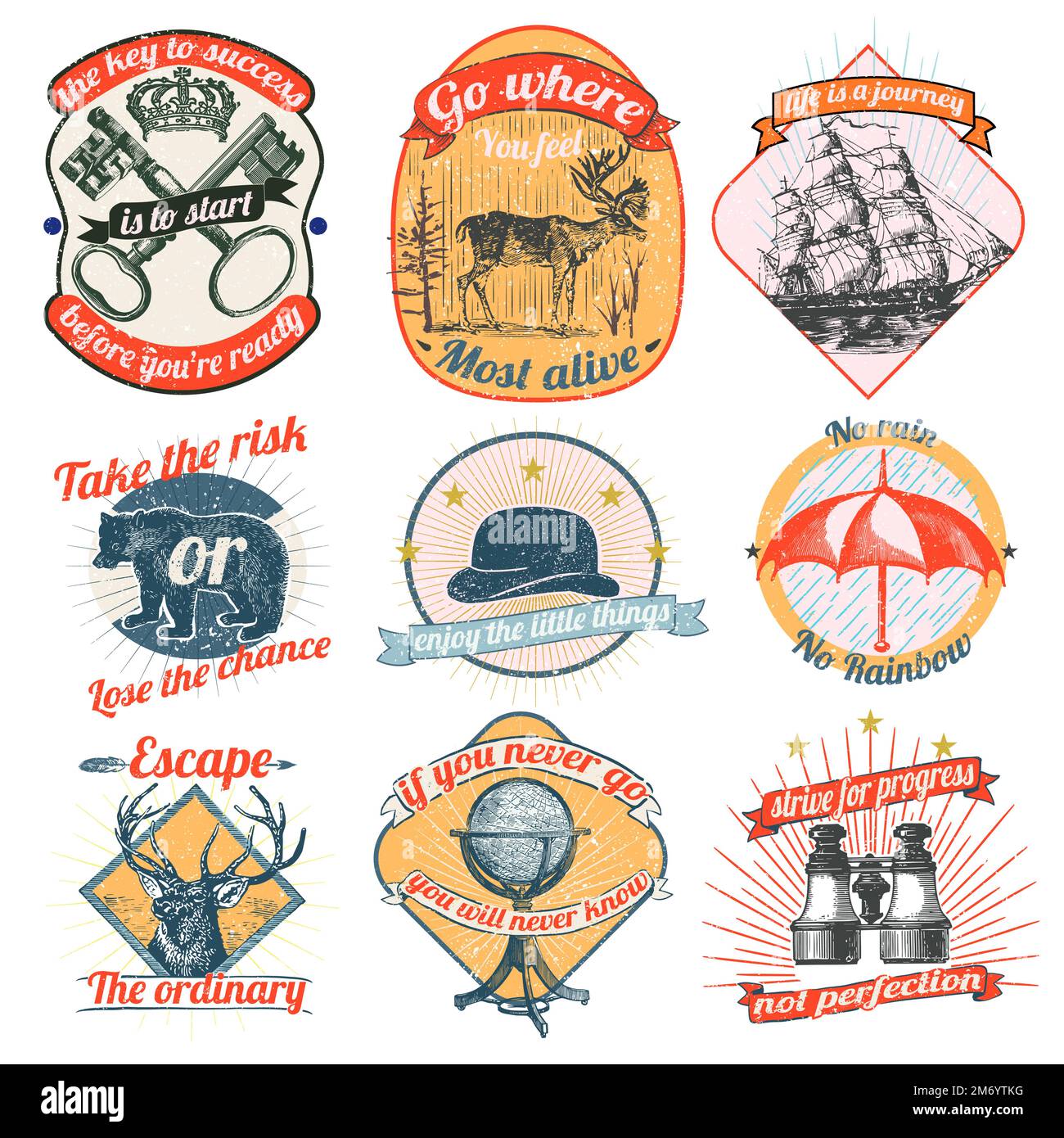Set of vintage badges vector Stock Vector Image & Art Alamy
