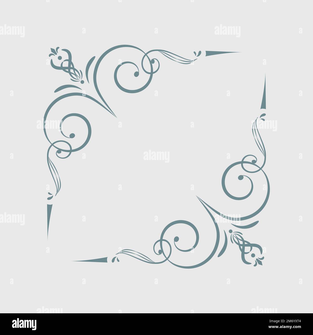 Decorative calligraphic ornament vector illustration Stock Vector Image ...