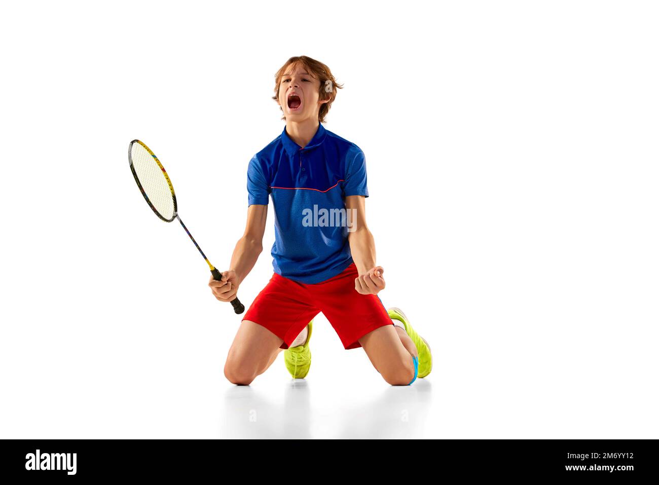 Badminton court serve Cut Out Stock Images & Pictures - Alamy