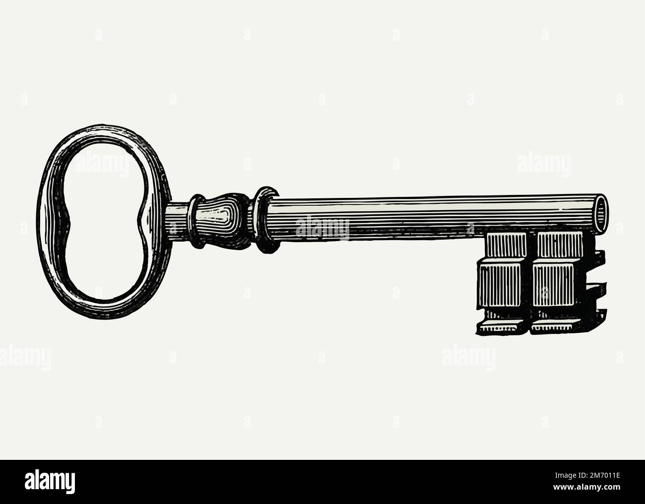 Vintage European style key engraving vector Stock Vector Image & Art