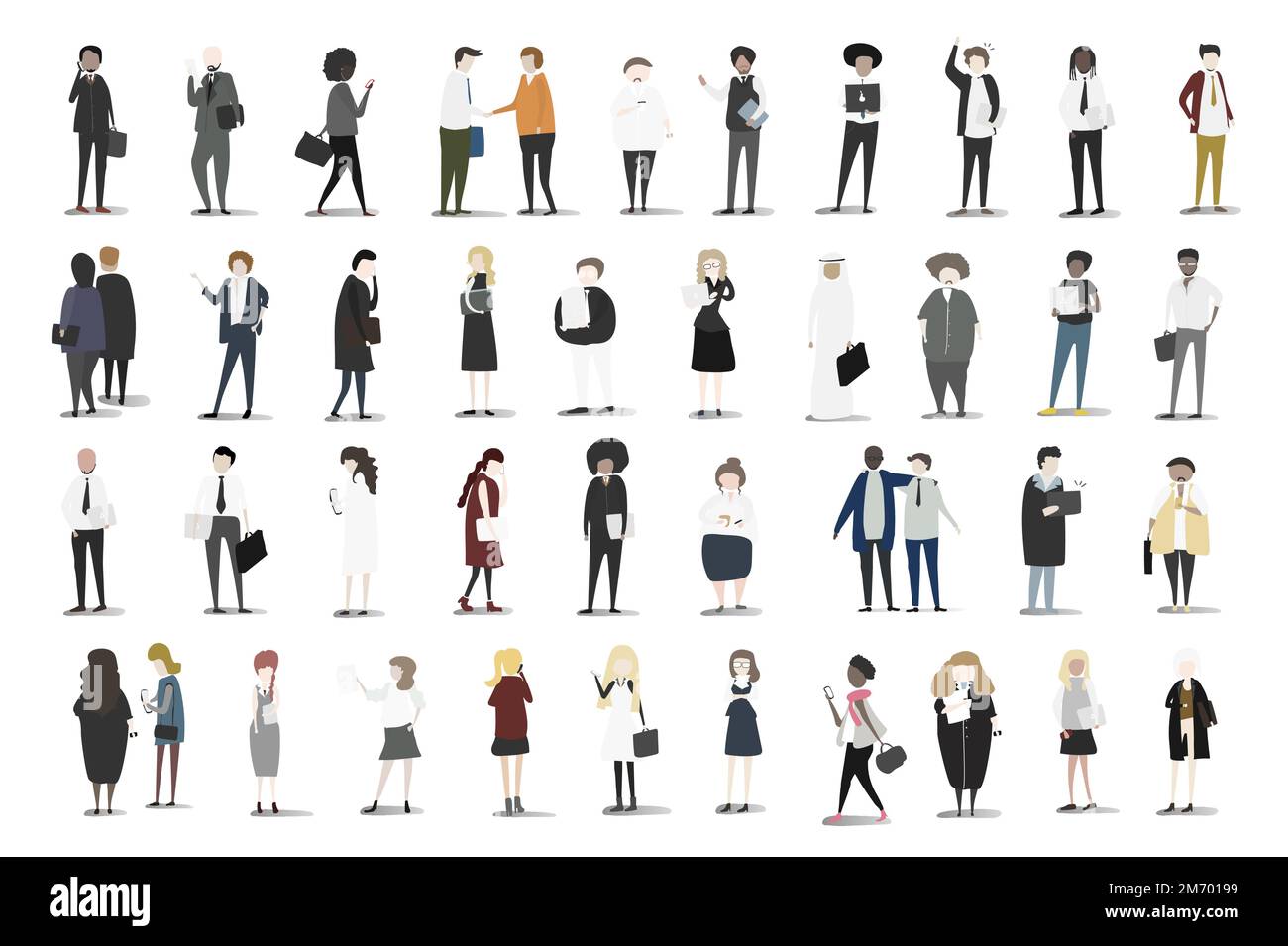Vector collection of business people Stock Vector Image & Art - Alamy