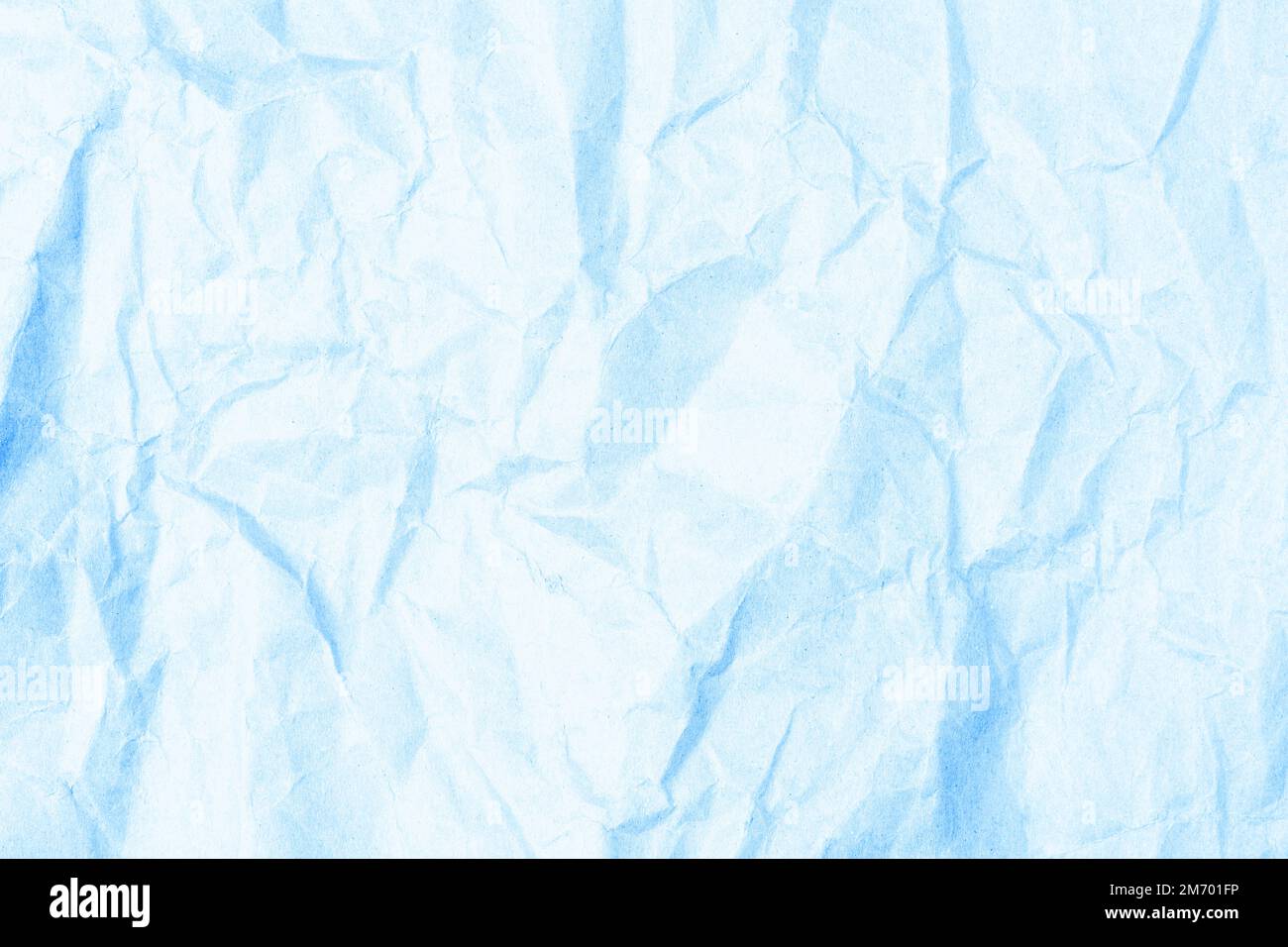 Light blue crumpled paper texture, background. Space for text Stock ...