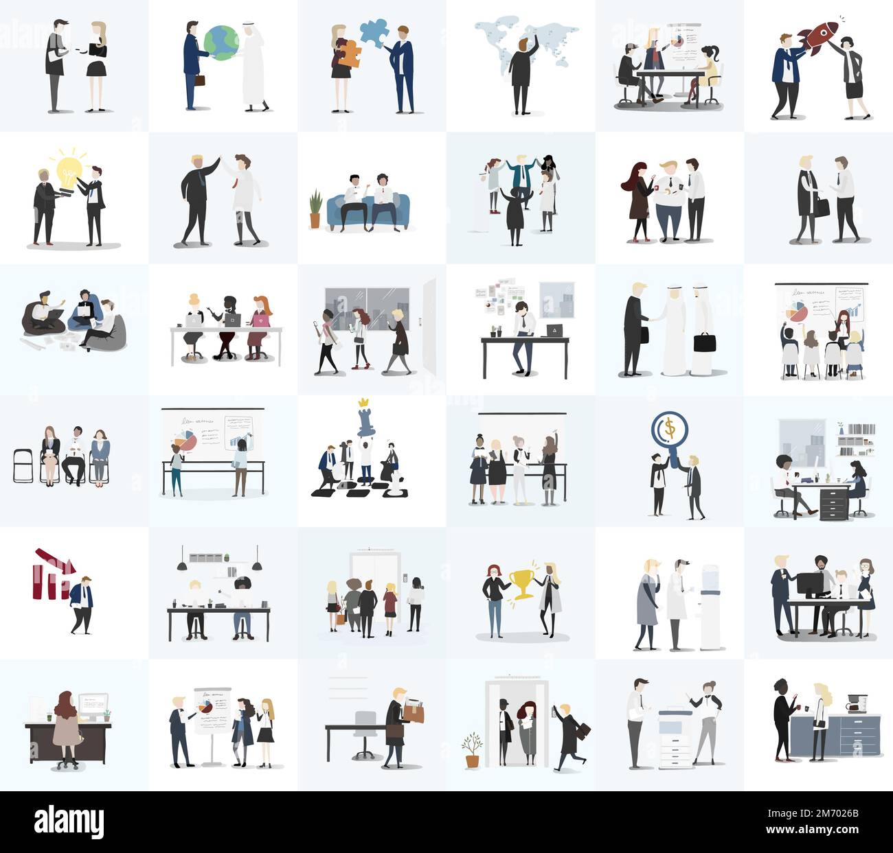 Vector collection of business people Stock Vector Image & Art - Alamy