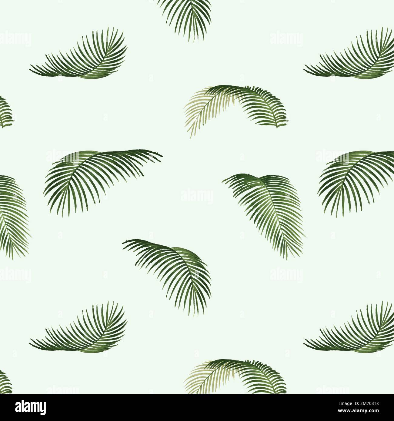 Tropical background with palm leaves illustration Stock Vector Image ...