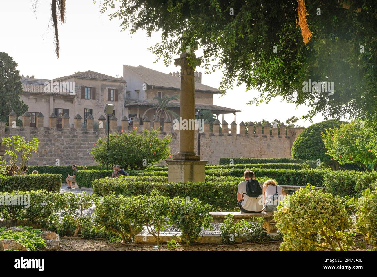 Park Jardi de la Seu, Altstadt, Palma, Mallorca, Spanien Stock Photo