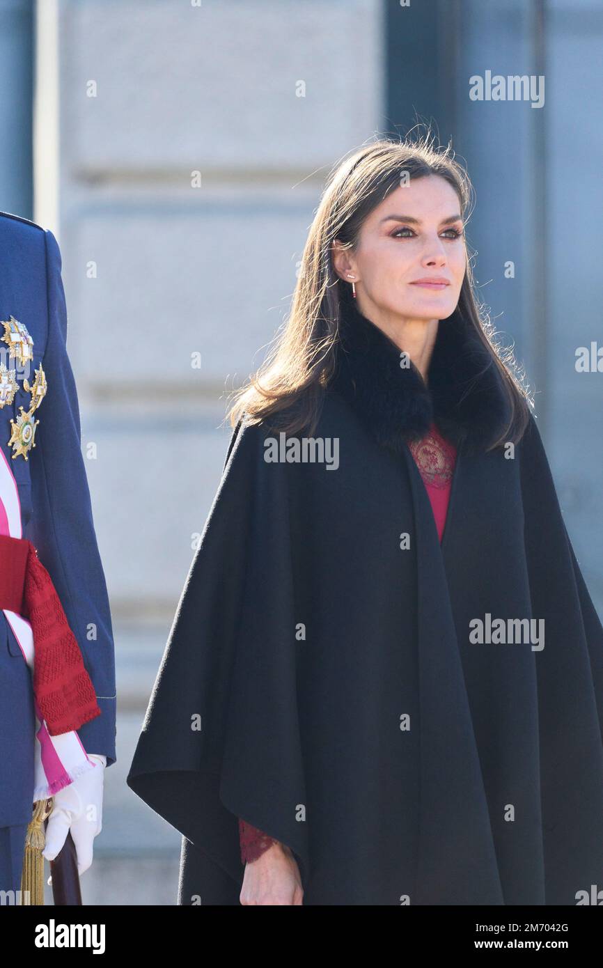 Madrid, Madrid, Spain. 6th Jan, 2023. Queen Letizia of Spain attends