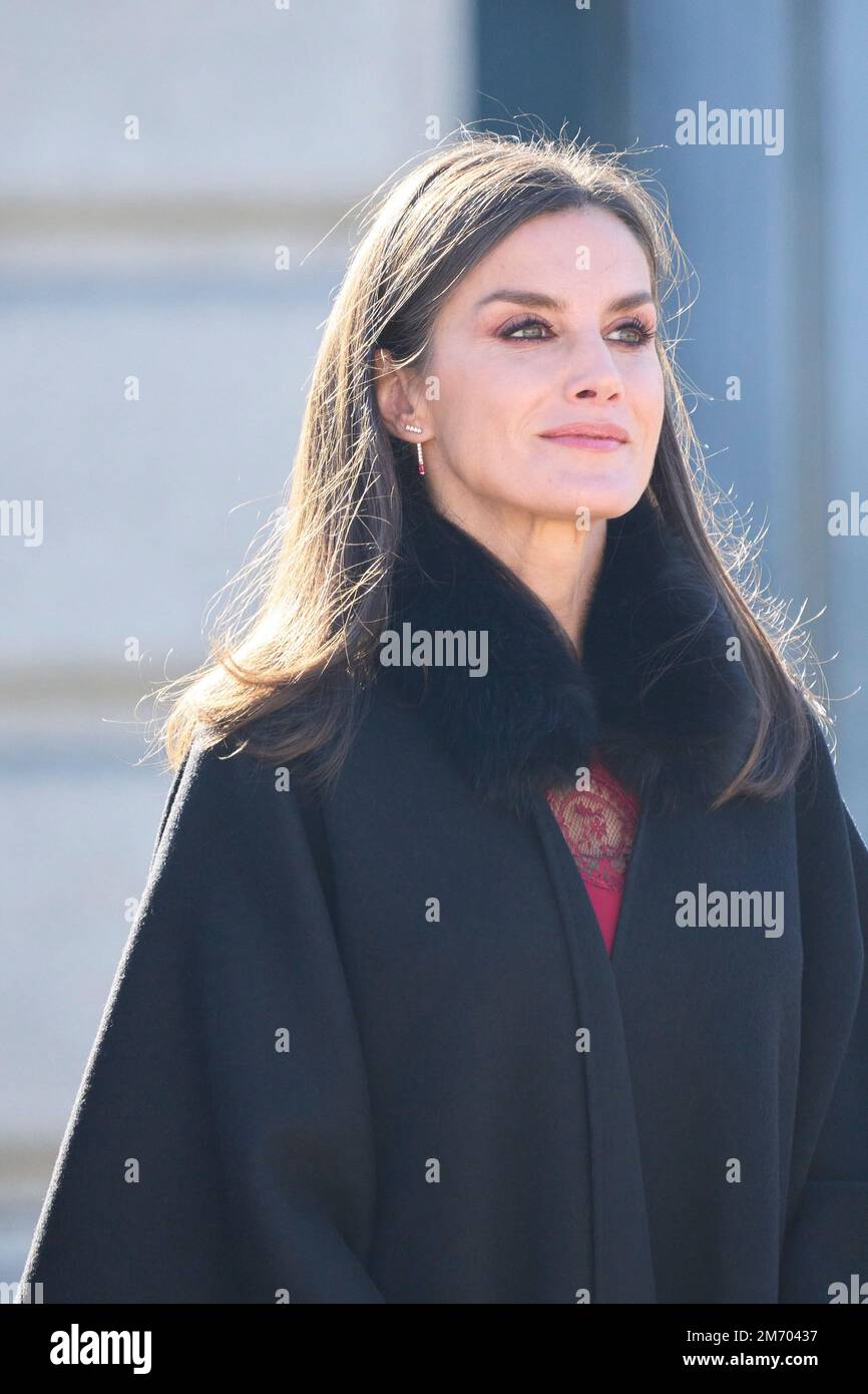 Madrid, Madrid, Spain. 6th Jan, 2023. Queen Letizia of Spain attends