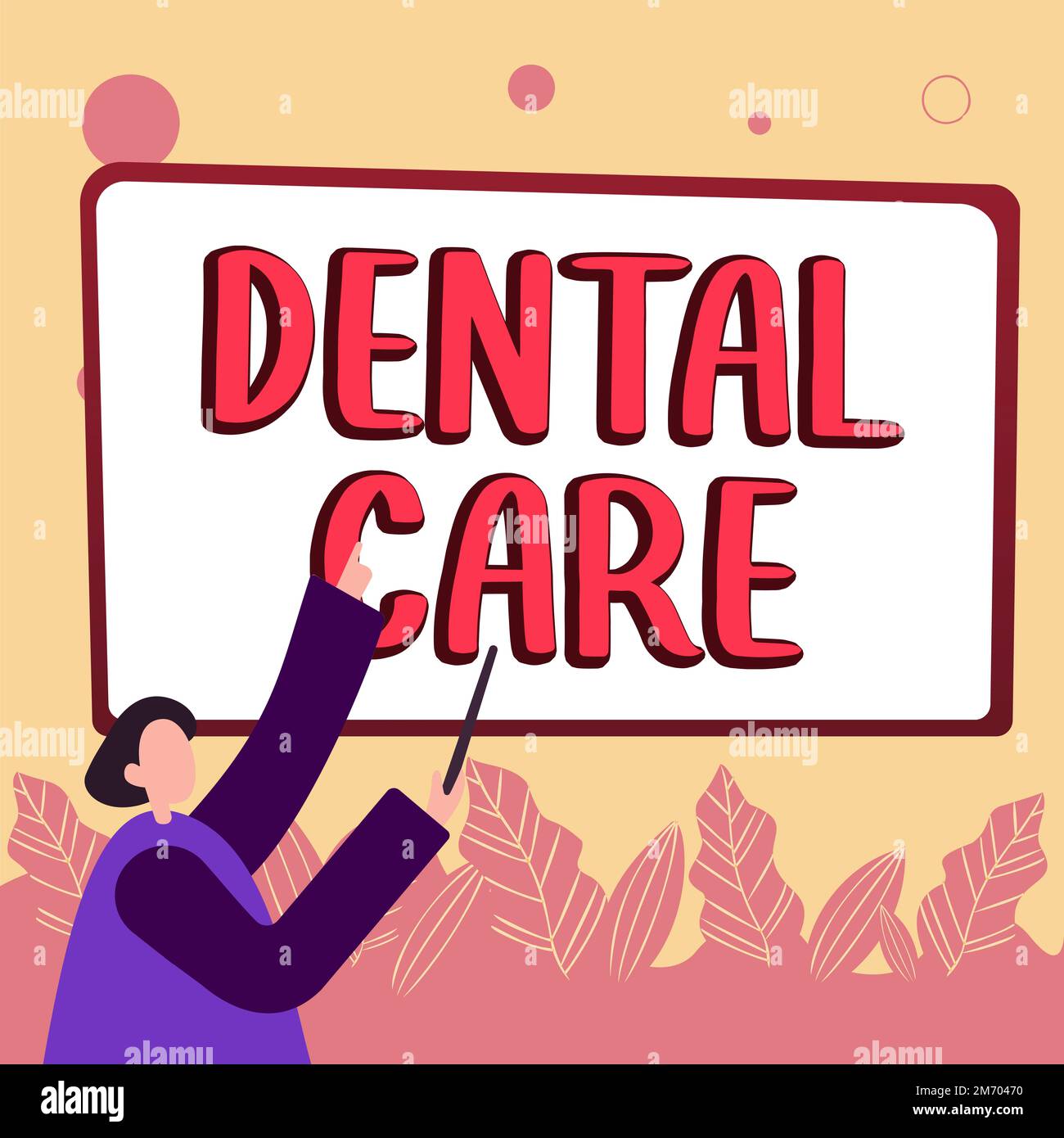 Conceptual caption Dental Care. Word for maintenance of healthy teeth