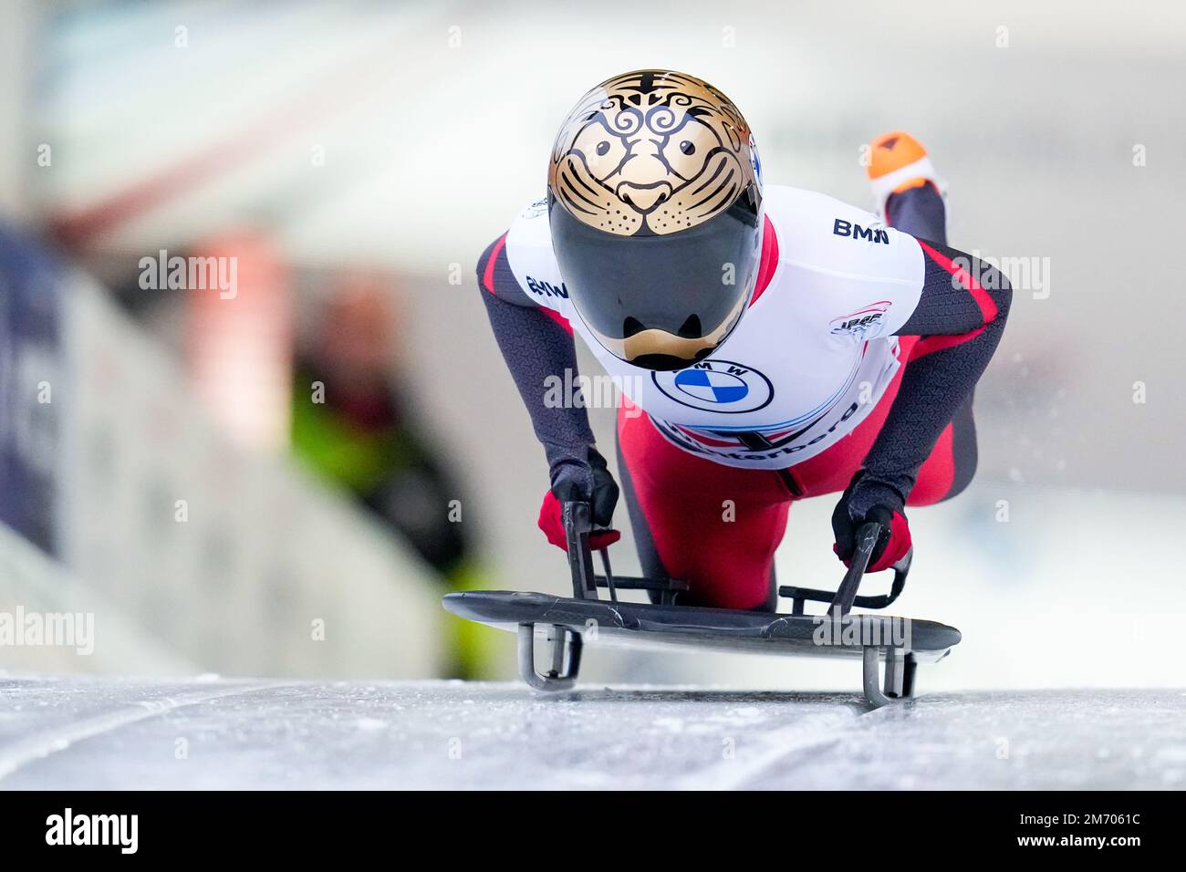 WINTERBERG, GERMANY - JANUARY 6: Yuxi Li of China compete in the Women ...