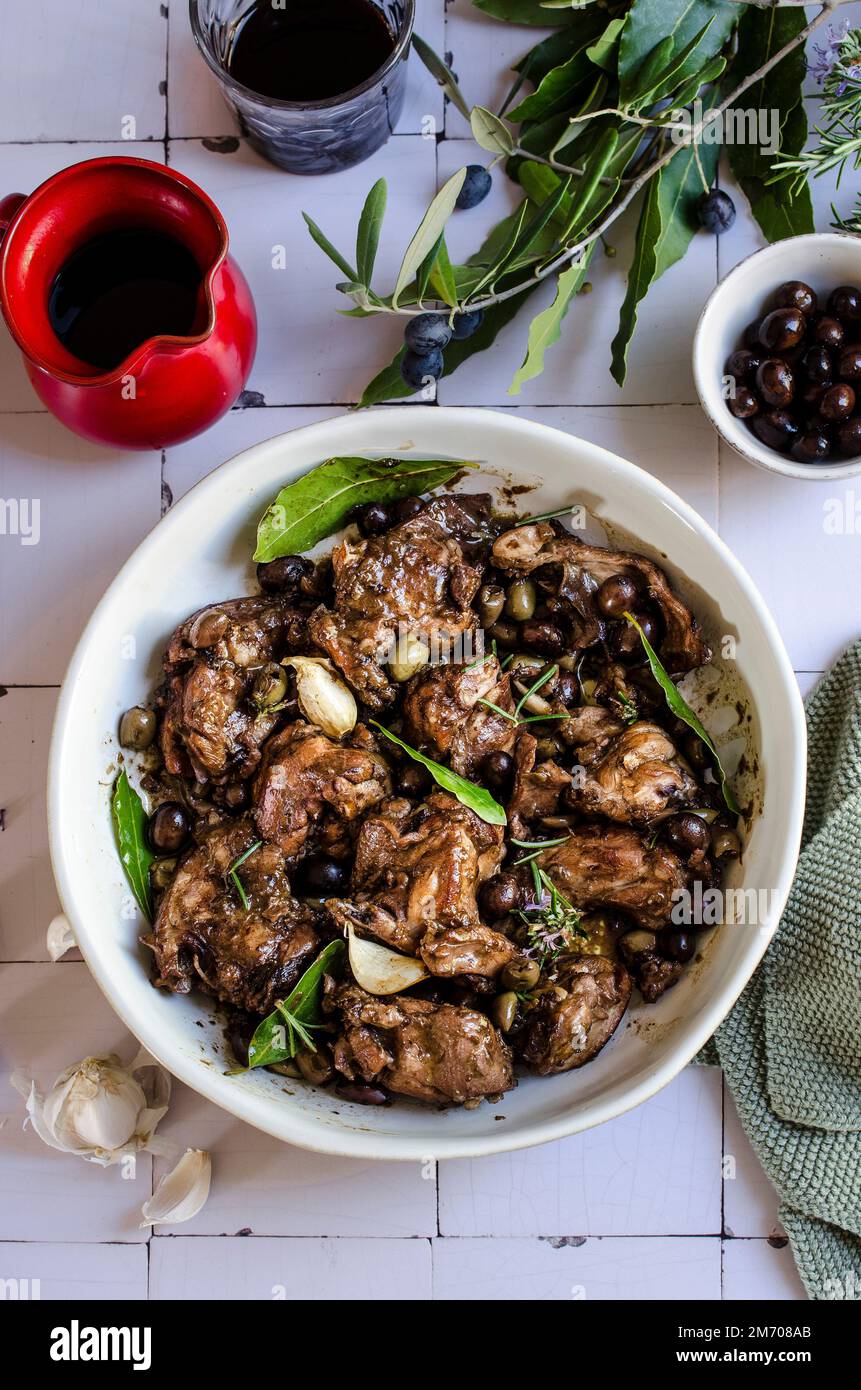 Ligurian braised rabbit hi-res stock photography and images - Alamy